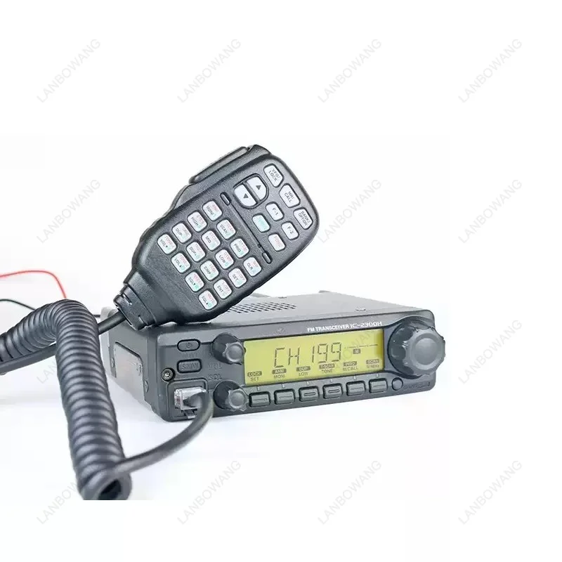 65W High Power VHF Mobile FM Transceiver, Long Range 10KM Car Marine Boat Two‑Way Radio, Mobile Radio Station Fit For IC‑2300H
