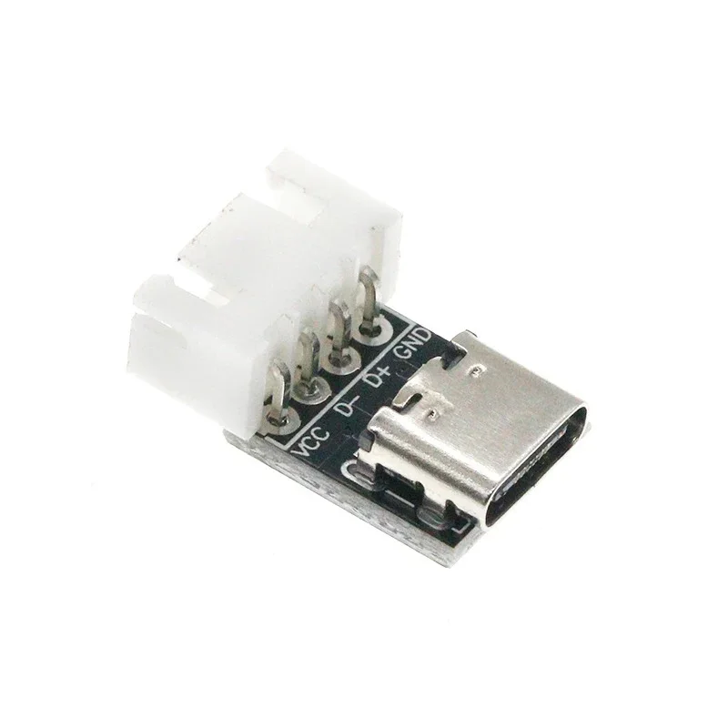 USB3.1 16P to 2.54 high current power conversion board is inserted on both sides of the TYPE-C motherbase test board