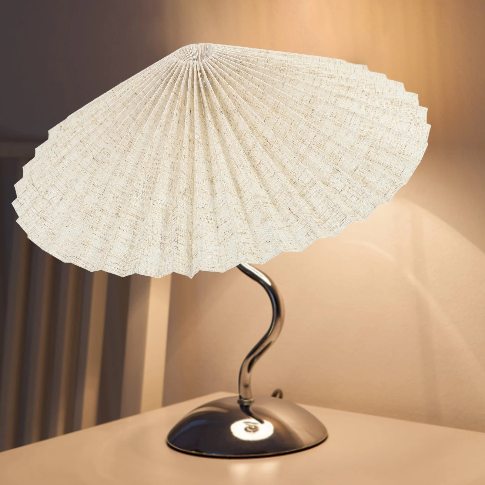

Umbrella Lampshade Pleated Cloth 4 2cm E27 Base Table Floor Bedside Lamp Shades Household Lighting Accessories Replacement
