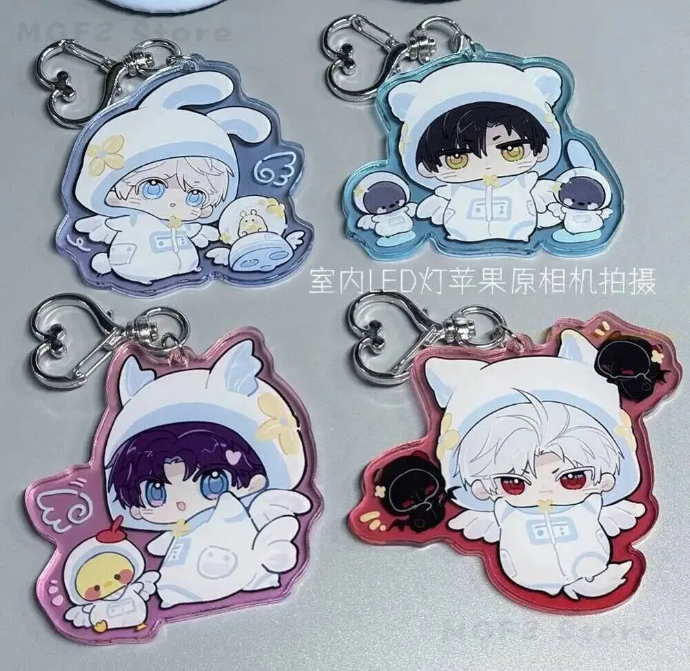 

Zayne Rafayel Xavier Sylus Caleb Bedge Pendant Cosplay Decor Love and Deepspace Winter Wear Theme Anime Acrylic Keychain Badge
