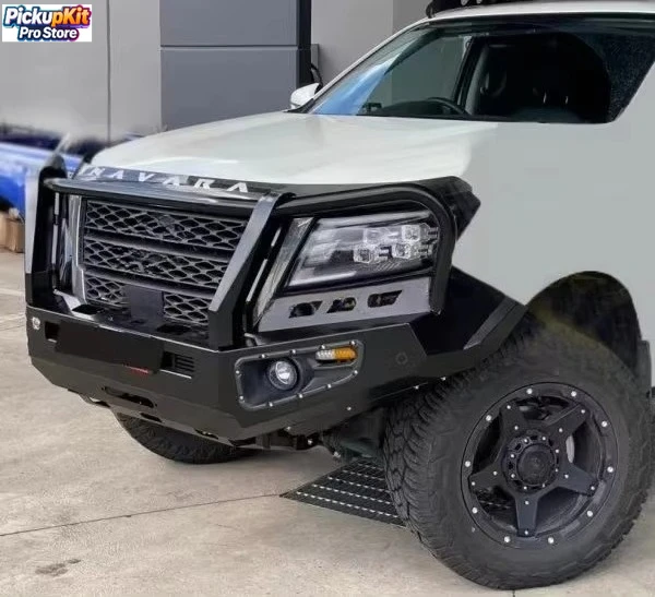 

New Steel Bull Bar Front Bumper Fits Navara D23 NP300 Luxury Style & Accessory Ready