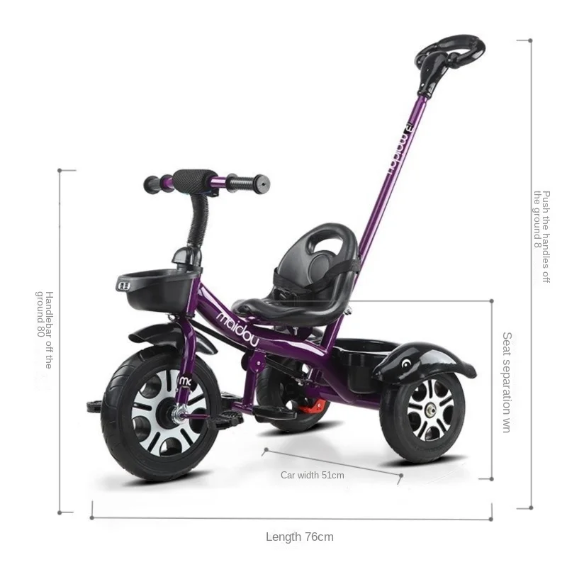 Children's Tricycle Baby Stroller Toddler Bicycle Children Aged 1-3-5 Toddler Bicycle Og Evkin Bicycle Children Ultralight Bike