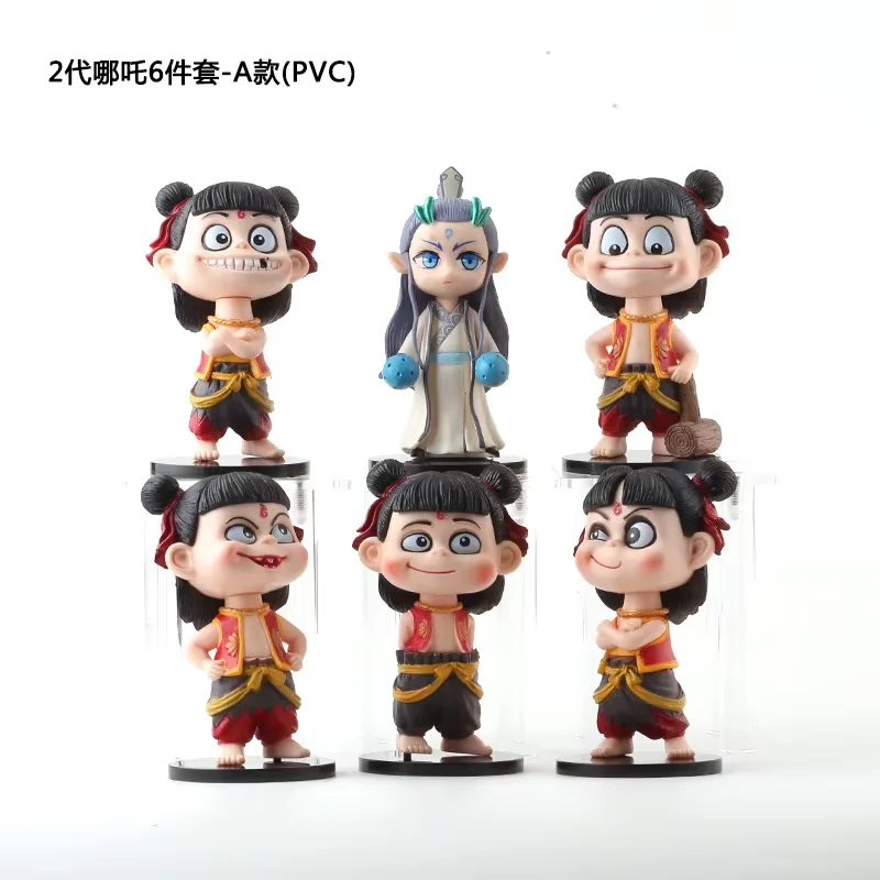 NEW Ne Zha 2 Ne Zha Aobing Anime Figure Kawaii Ne Zha Aobing Doll Bedroom Car Ornament Figurine Toy Kid Custom Birthday Gift