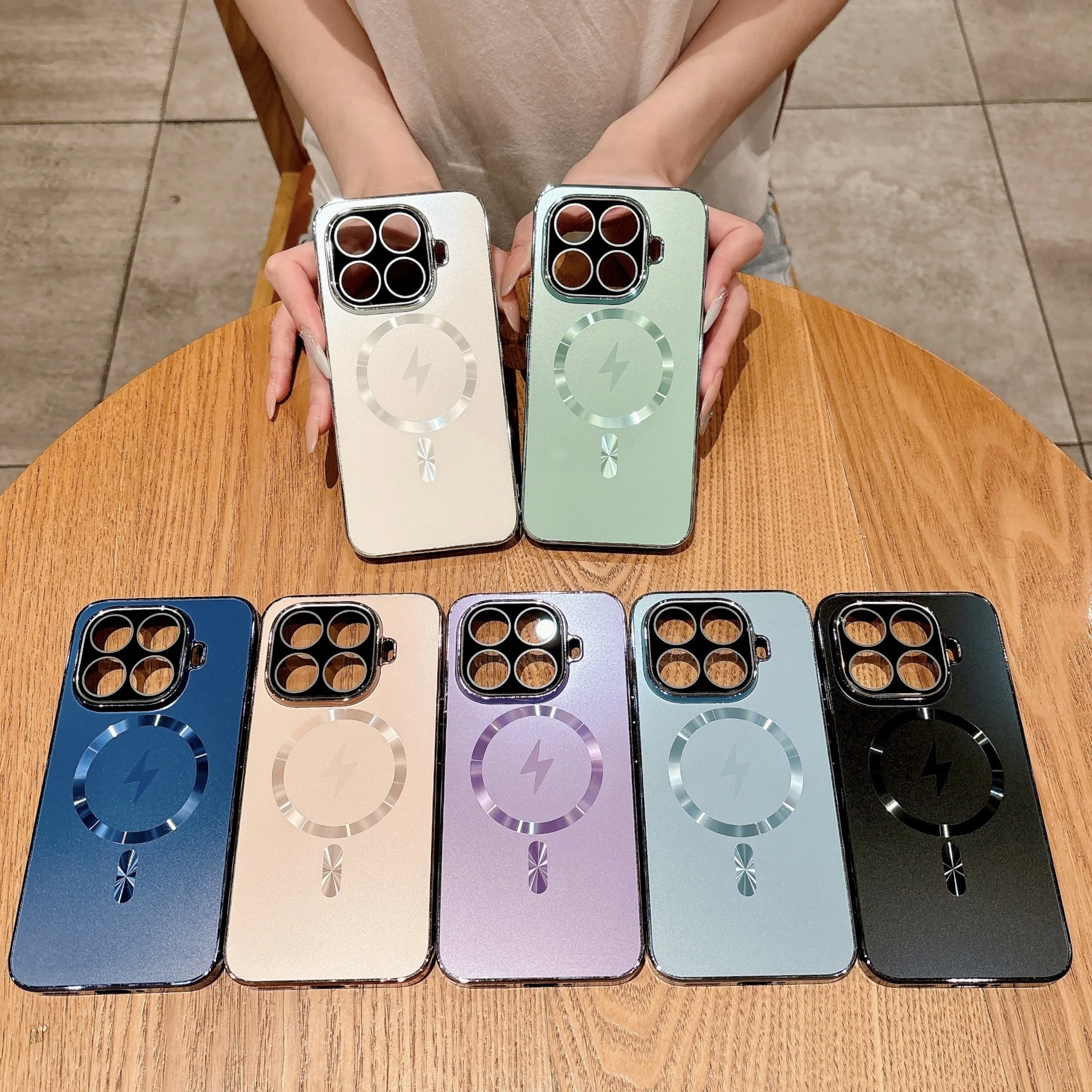 

Для Xiaomi MI 15T Pro 14T Pro 15 Ultra 15 Pro 14 Pro Чехол MagSafe Магнитная беспроводная зарядка Защита объектива ПК Противоударный чехол