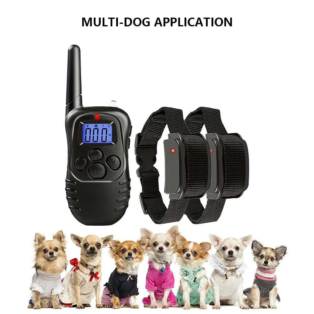 300M Rechargeable Dog Bark Collar 6