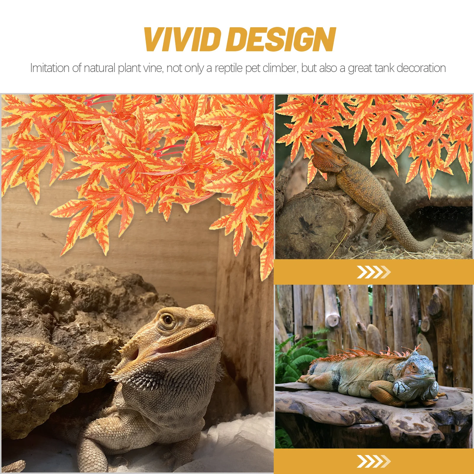 

Aquarium Plants Artificial Vine for Terrarium Reptile Safe Simulation Water Plant with Natural Look Habitat Decor for Fish Tanks