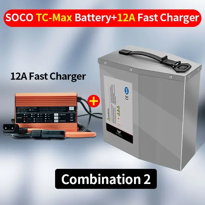 Super SOCO TC Max Battery Ant 72V 70AH 300A BMS Batteries Bluetooth Direct Replacement Speed-up Controller Fast Charger TC-Max