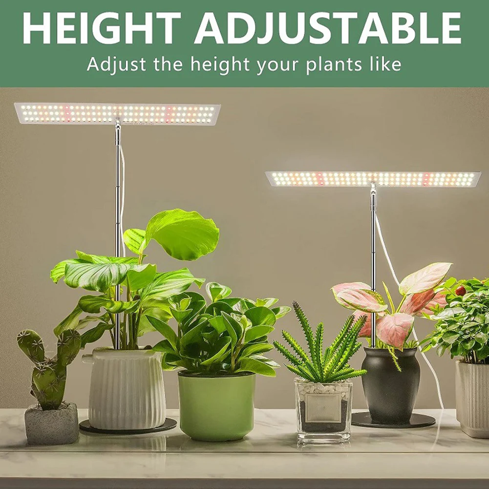 Plant Grow Light Height Adjustable Full Spectrum Plant Lamp IP54 Waterproof LED Standing Grow Lamp for Seedlings Indoor Plants