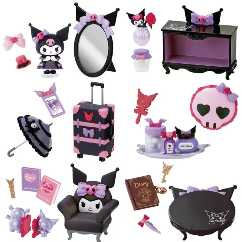 かわいいクロミミニミニ家の装飾かわいいサンリオままごと女の子ハート高そうなホームシーンおもちゃ小屋ギフトボックス卸売