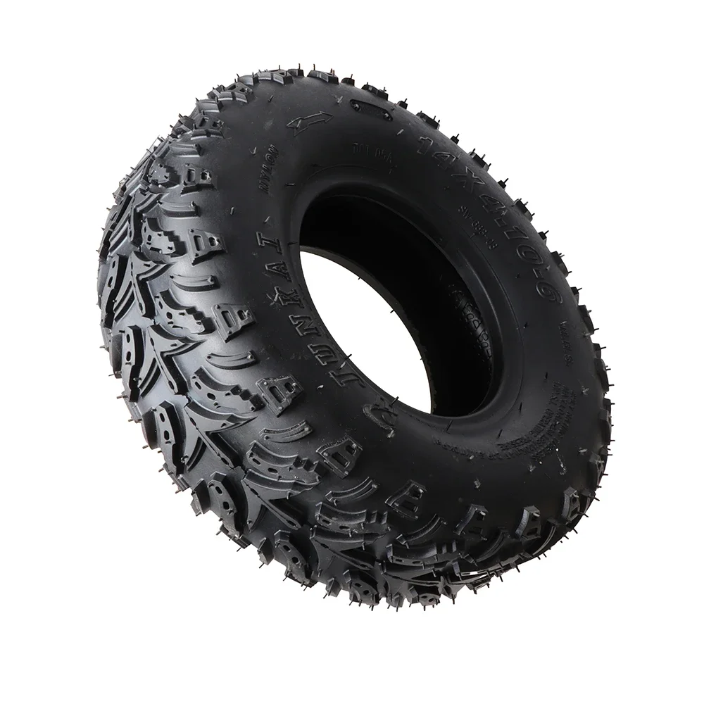 14 Inch Road Tubeless Tire 14x4.10-6 Vacuum Tyre For Fuel Electric 4 Racing Wheels Buggy Karting Car ATV QUAD Go kart Parts