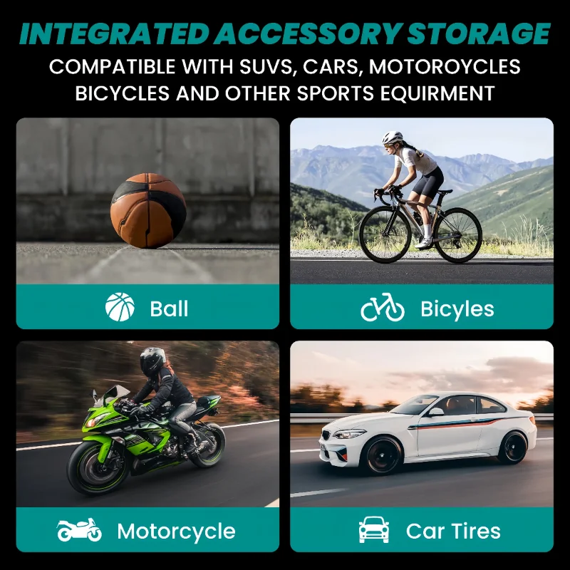 Für Makita Akku-Reifenfüller Luftkompressor Tragbare LED-Licht-Handluftpumpe mit digitalem Manometer ﻿ 18-V-Batterie