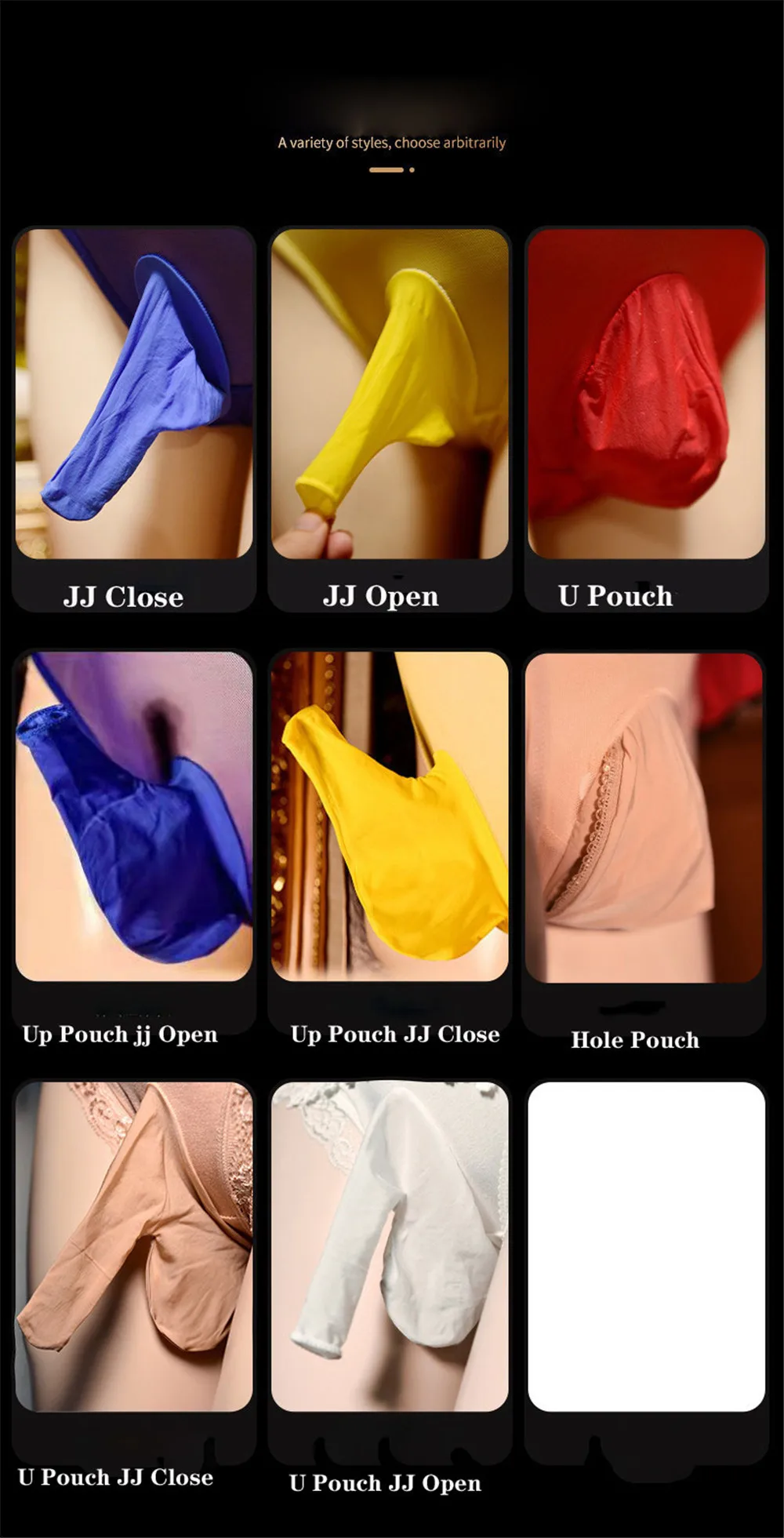 Sexy Women Stain Smooth U Convex Pouch Briefs Lace High Waist Oil Glossy Shiny Boxers COCK Ring Sexy Shorts Underwear