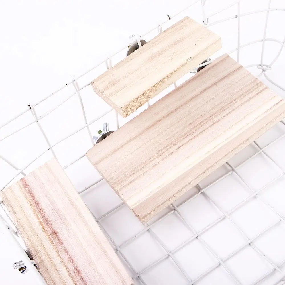 شينشيلا طحن باو الفئران ألعاب خشبية قفص هامستر الببغاء مستلزمات الحيوانات الأليفة الطيور Perches منصة حامل خشبي منصة رف الببغاء #3