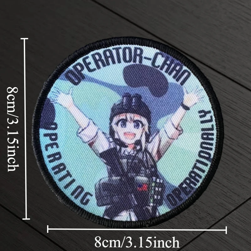 Girls' Frontline Operator Patch Tactical Morale Badge Print Hook and Loop Backpack Clothing Decorative Sticker Armband