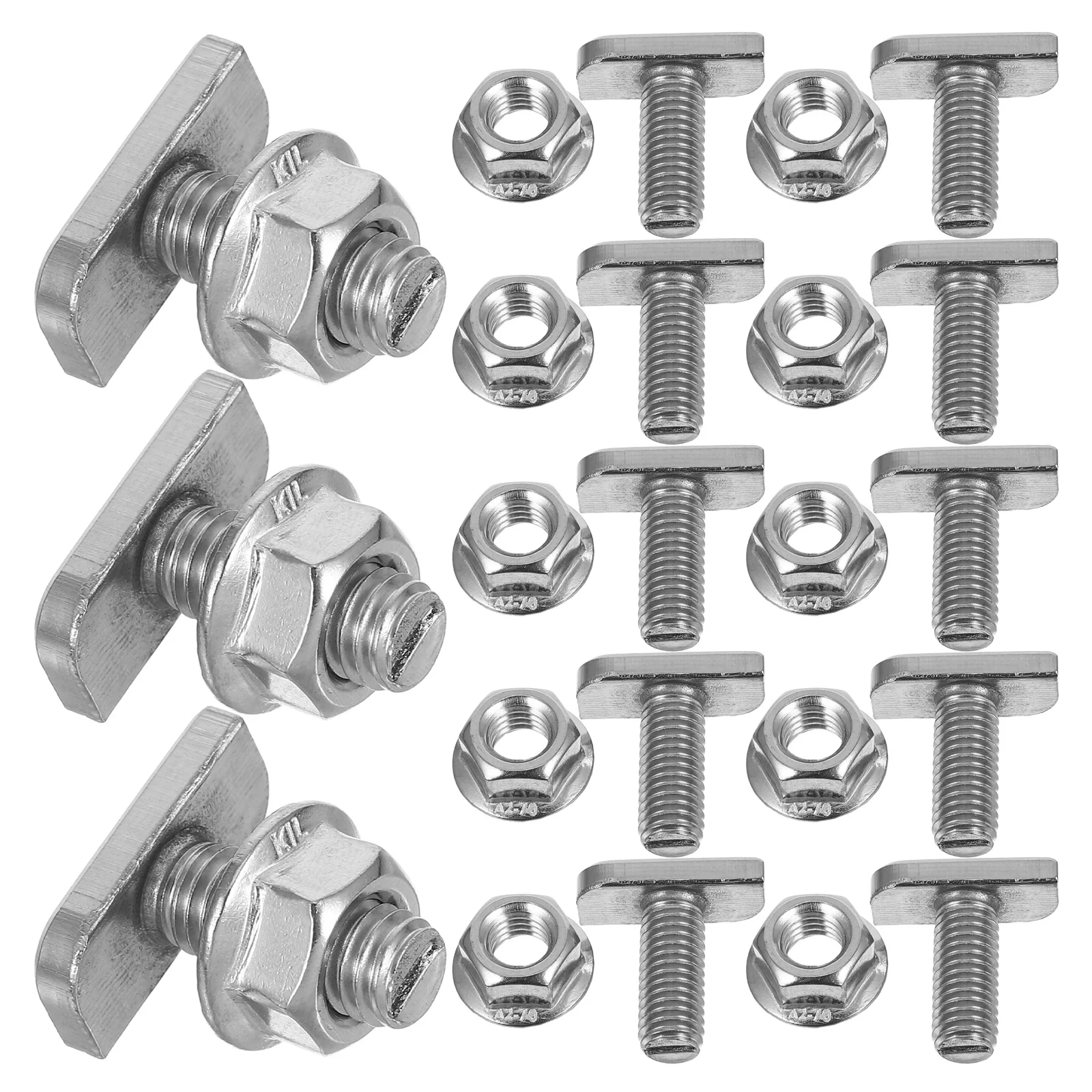 

HOMSFOU Stainless Steel M8 Bolts 20Pcs 304 High Strength T Bolts for Furniture Machinery Assembly