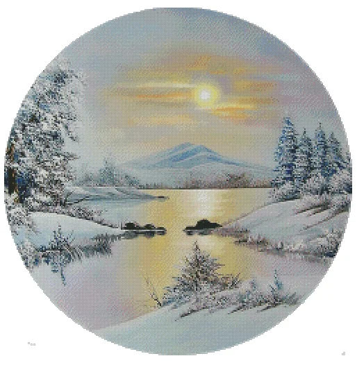 

Зимний снежный пейзаж, набор для шитья 18CT 16CT 14CT, наборы для вышивки крестом без печати, искусство вышивки, сделай сам, рукоделие ручной работы, домашний декор