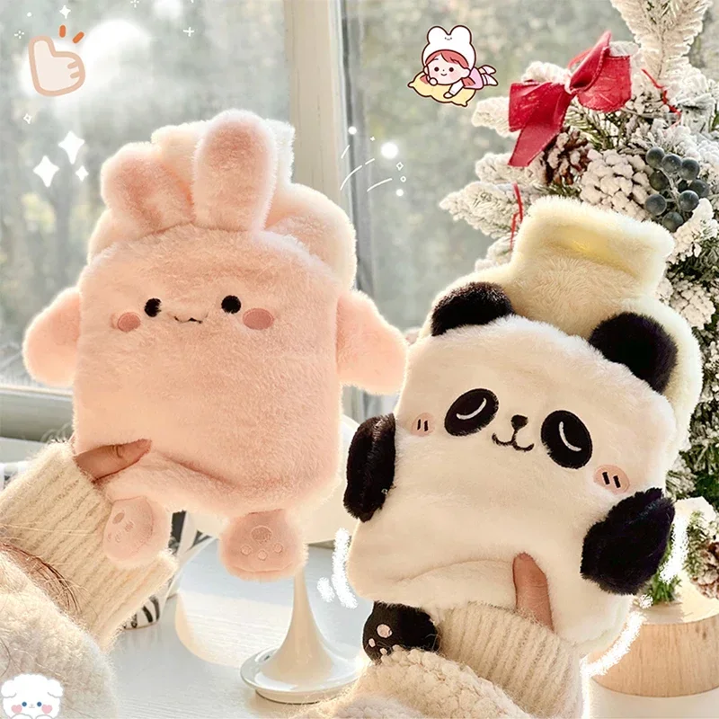

Kawaii изоляционная грелка для грелки, плюшевая резиновая грелка для рук и ног, живота, взрывозащищенная сумка для горячей воды для женщин, милый период