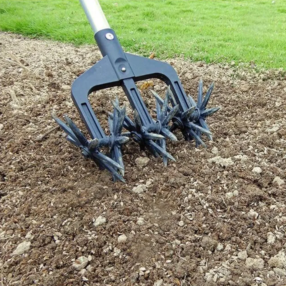 

Garden Lawn Manual Home Detachable Plastic Farmland Labor-saving For Sowing High Hardness Scarifier Loosening Rotary Cultivator