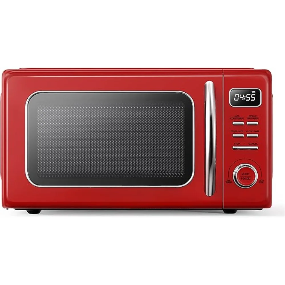 Oven Microwave dengan masak otomatis & penghangat, fungsi mulai cepat dan mudah dibersihkan, oven Microwave Desktop 1.1 Cu Ft