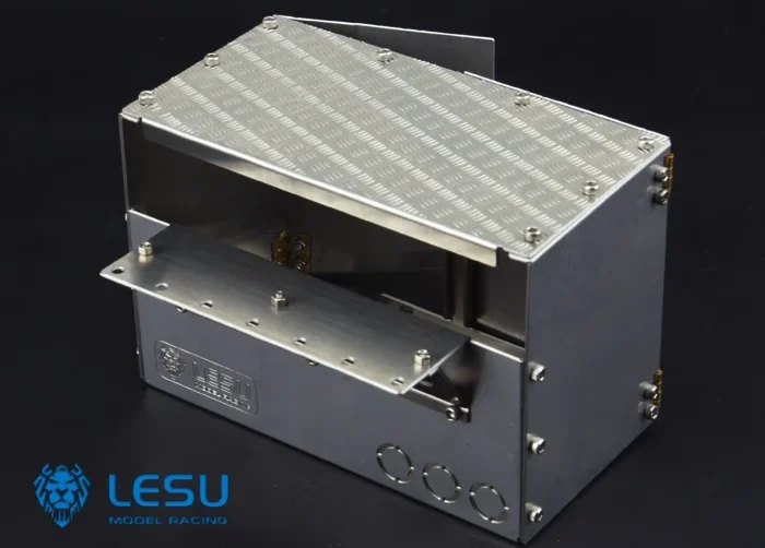 LESU 1/14 Metallo In Lega di Alluminio Simulazione Cassetta Degli Attrezzi Decorazione Parti G-6056 Adatto per Tamiya Scaleclub RC Trattore Camion