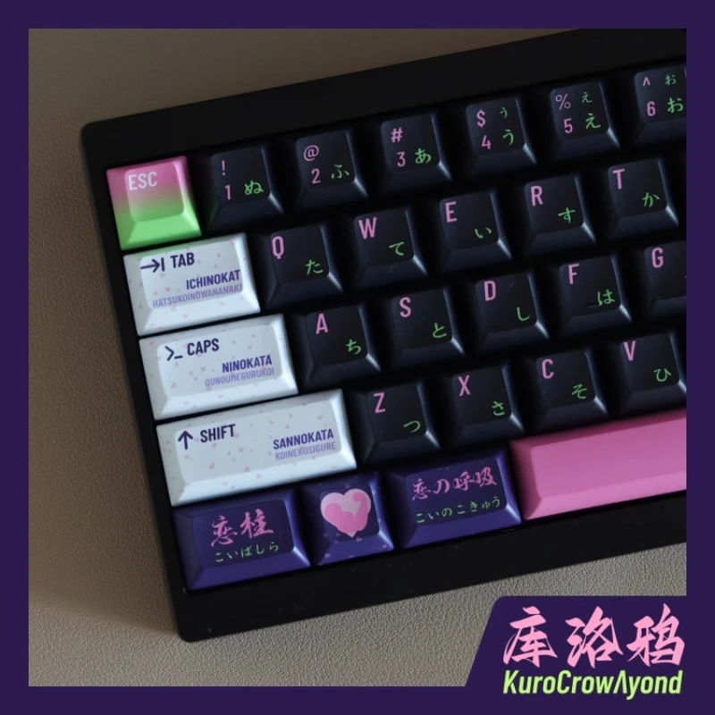 

Ghost Annihilation Love Pillar Theme Keycaps Set PBT KCA Profile Пользовательские оригинальные колпачки ручной работы для механической клавиатуры в подарок