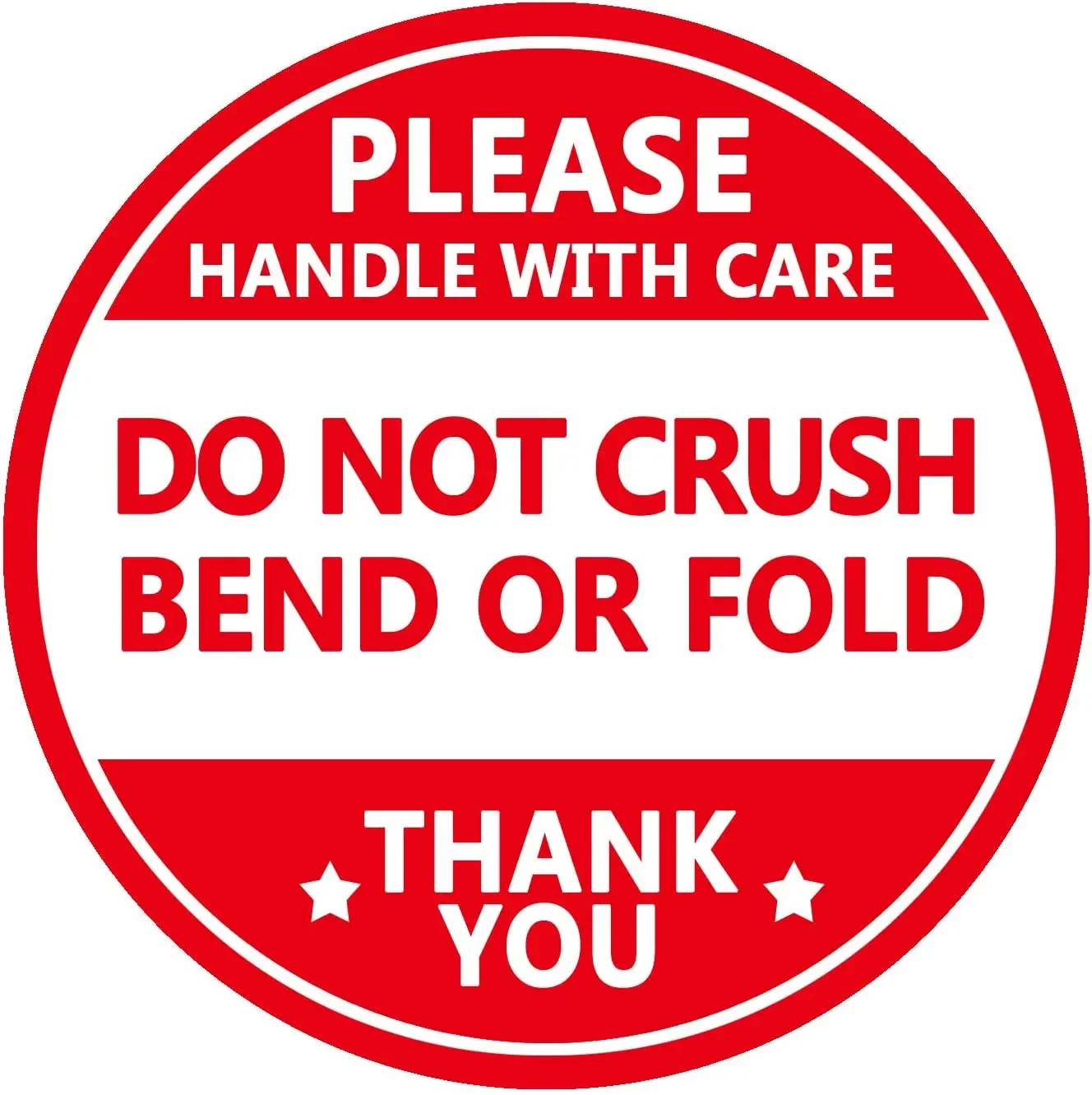 Variant: Fragile label red