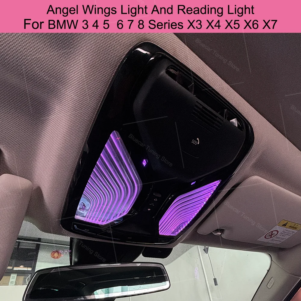 Angel Wings Reading Light For BMW 3 4 5  6 7 8 Series X3 X4 X5 X6 X7 Supports Color Control Via The  Original Car's Screen Menu