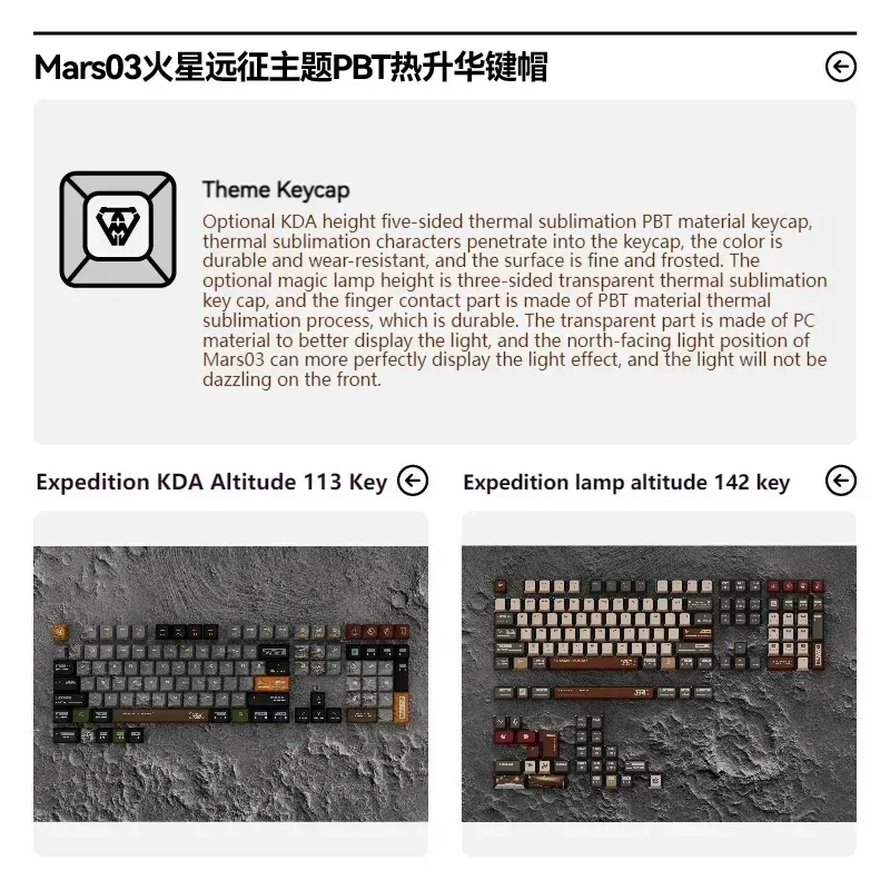 Keysme Mars 03 Mechanical Keyboard Kit 3Mode 2.4G Bluetooth Wireless Keyboard Aluminum Alloy Gasket Rgb Custom Gaming Keyboards