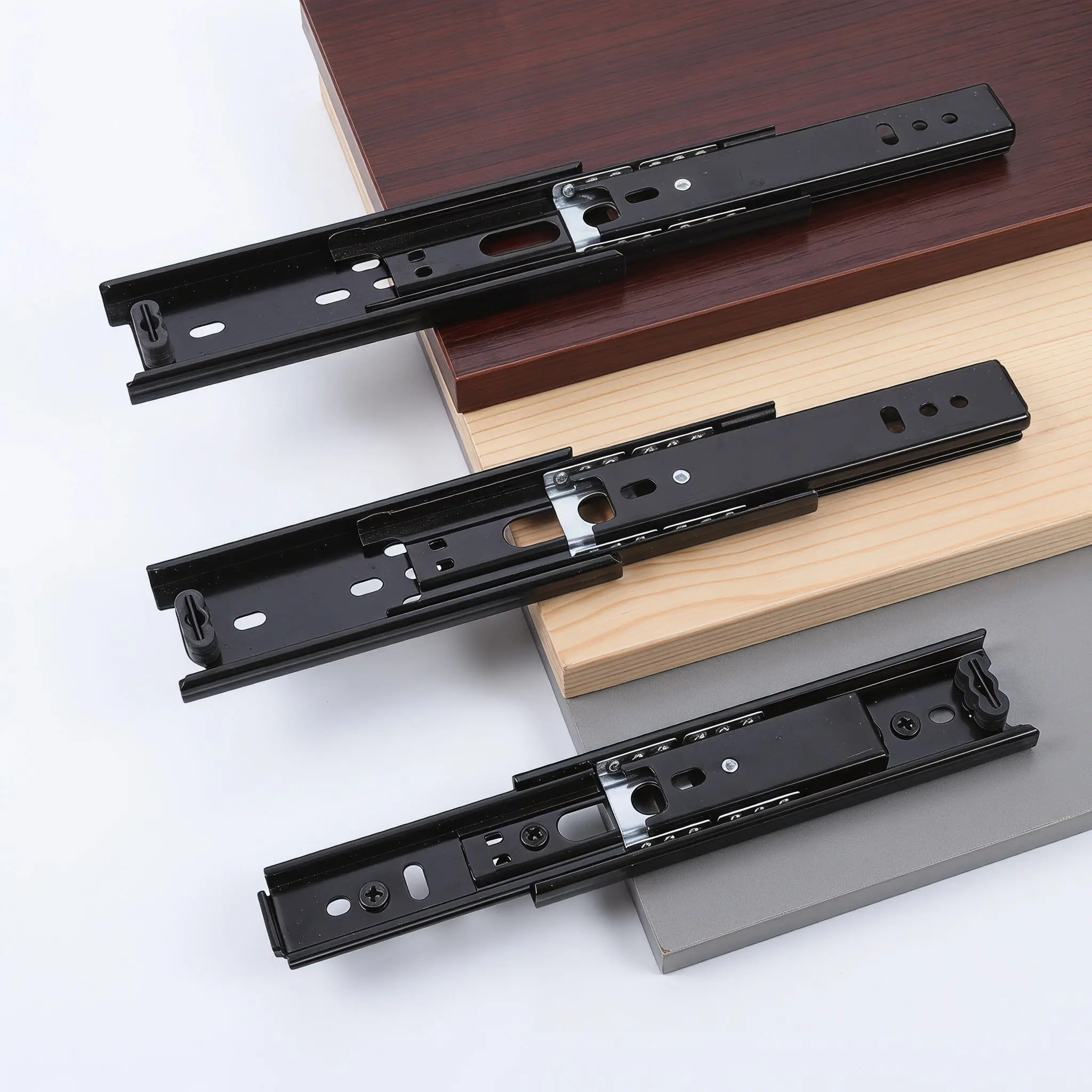 4 pcs Heavy Duty Sliding Door Smooth Drawer Cabinet Halloween Christmas New Year Drawer Slides Full Extension Drawer Slide Mount