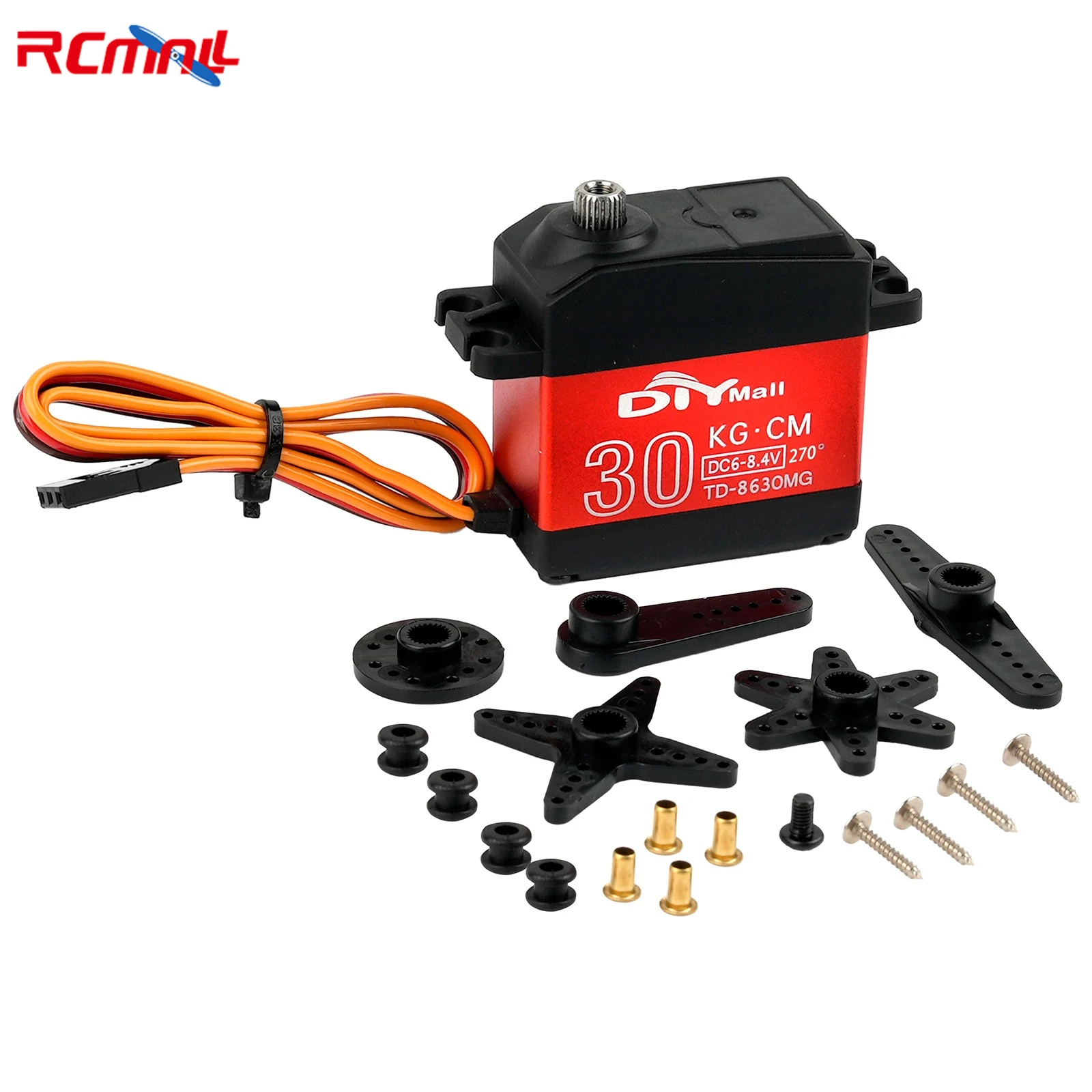 High Torque Digital Servo Full Metal Gear 15KG 20KG 25KG 30KG 35KG Carbon Brush Motor 180 270 360 Degree for RC Car Robotic Arms image 3