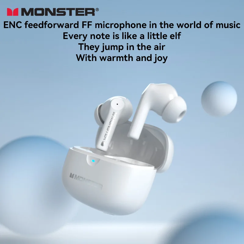 Monster GT16 سماعة لاسلكية Bluetooth5.4 سماعات TWS HIFI جودة الصوت سماعات رياضية سماعة رأس ذكية إلغاء الضوضاء سماعات أذن #3