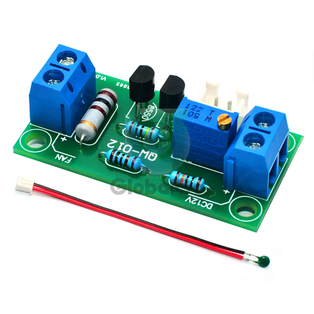 DC 12V automatyczny moduł kontroli temperatury wentylatora zestawy z sondą do wzmacniacza zasilania komputera