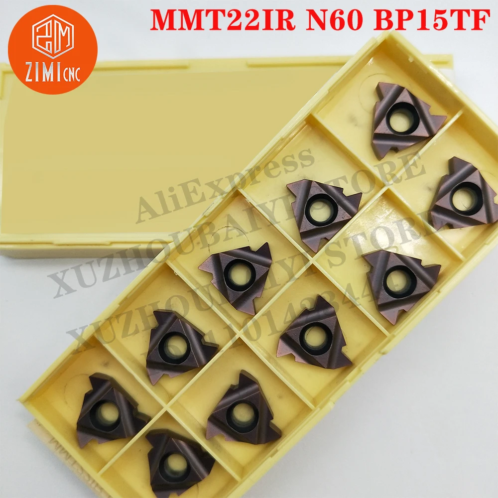 MMT22IR N60 BP15TF MMT22IR N60 Thread Turning Tools Insert CNC Tools Turning Inserts mechanical Cutting Thread Metal Lathe Tools