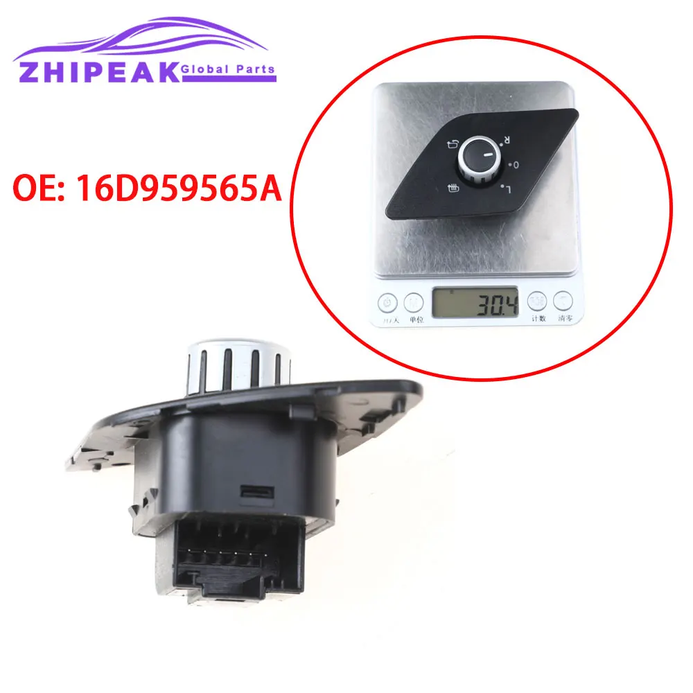 6 Pins Rear View Mirror Switch with Folding 16D959565 16D959565A for VW Volkswagen Jetta MK6 2011-2018 5C7959565E 16D959565B