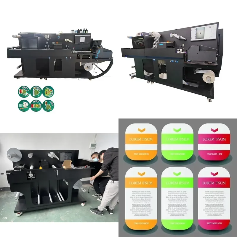 2026 CE Roll to Roll Digital Label Printing Machine Colour Print Label Die Cutting Machine Color Sticker Printer Machine for