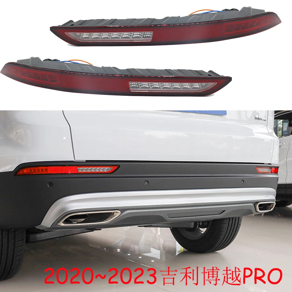 

1pcs car accessories bumper tail light Geely Emgrand BoYue pro taillight 2020~2023y Reflector fog Taillamp Geely fog lamp