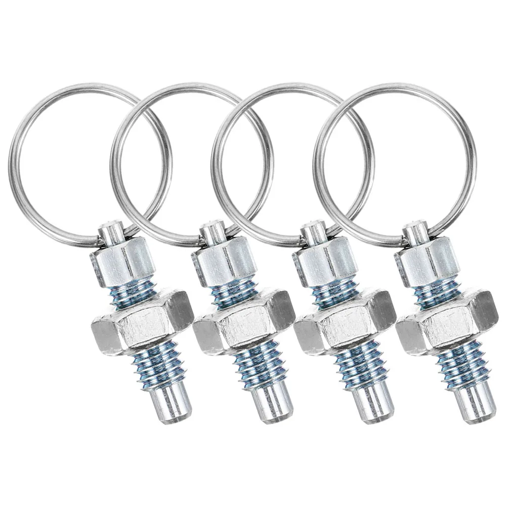 

4pcs Spring Locking Plunger Pin Stainless Steel Precision Indexing H Ball Push Pull Locking Plunger Spring