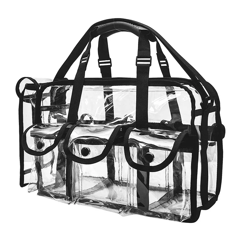 حقيبة مستحضرات التجميل النسائية للرجال شفافة مقاومة للماء ذات سعة كبيرة منظم أدوات الشفاه حقيبة مستحضرات تجميل جديدة ذات جودة عالية