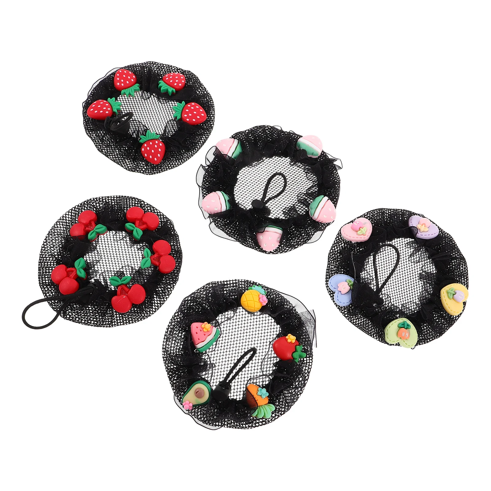 

5pcs Dance Bun Maker: Mini Ballet Hair Donut For Girls Quick Styling Tool Invisible Lightweight Bun Net For Dance Recitals