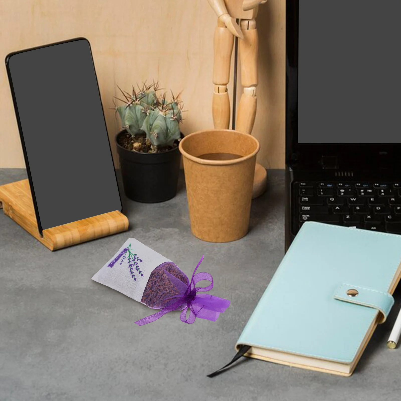 

30pcs Lavender Sachet Cotton Drawstring Pouch Empty Small Bags For Dried Lavender Herbal Plants Wedding Home Car Decor Aromatic