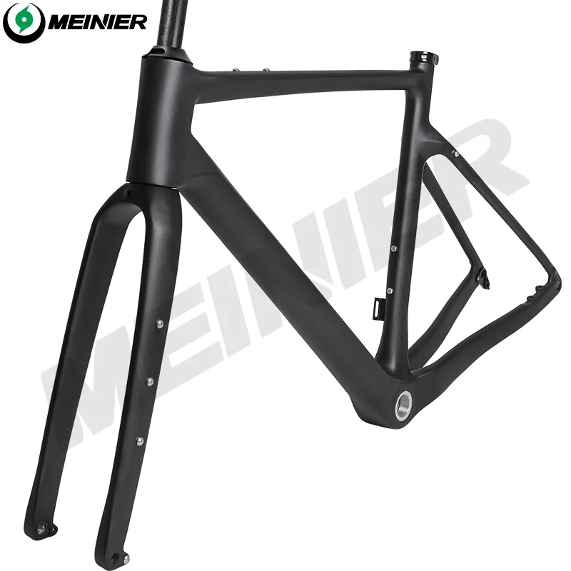 T1000 Carbon Gravel Frame 700C*47C BSA Flat Mount Disc Brake Gravel Bicycle Frameset Road Bike Frame Cyclocross Bike