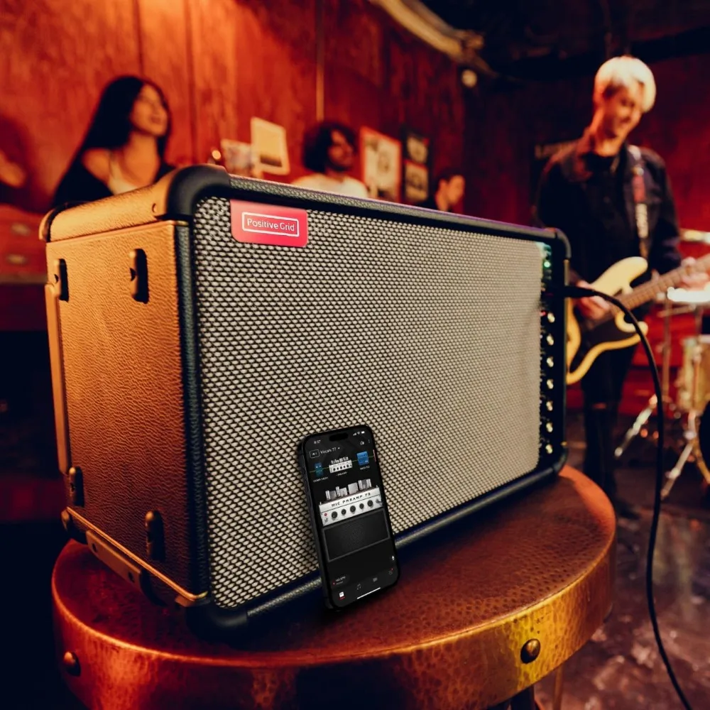 Spark Live Smart Guitar Amp, Multi-Channel PA System & Bluetooth Speaker All-in-One for Guitar,Bass, Vocals, Keyboards and More.