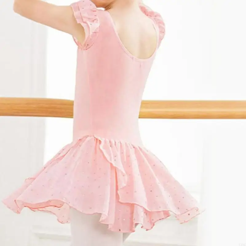 Y3NE SEQUINS DANCE Ballet Leotards With Váy cho Girls Trẻ mới biết đi Trang phục Ballerinas