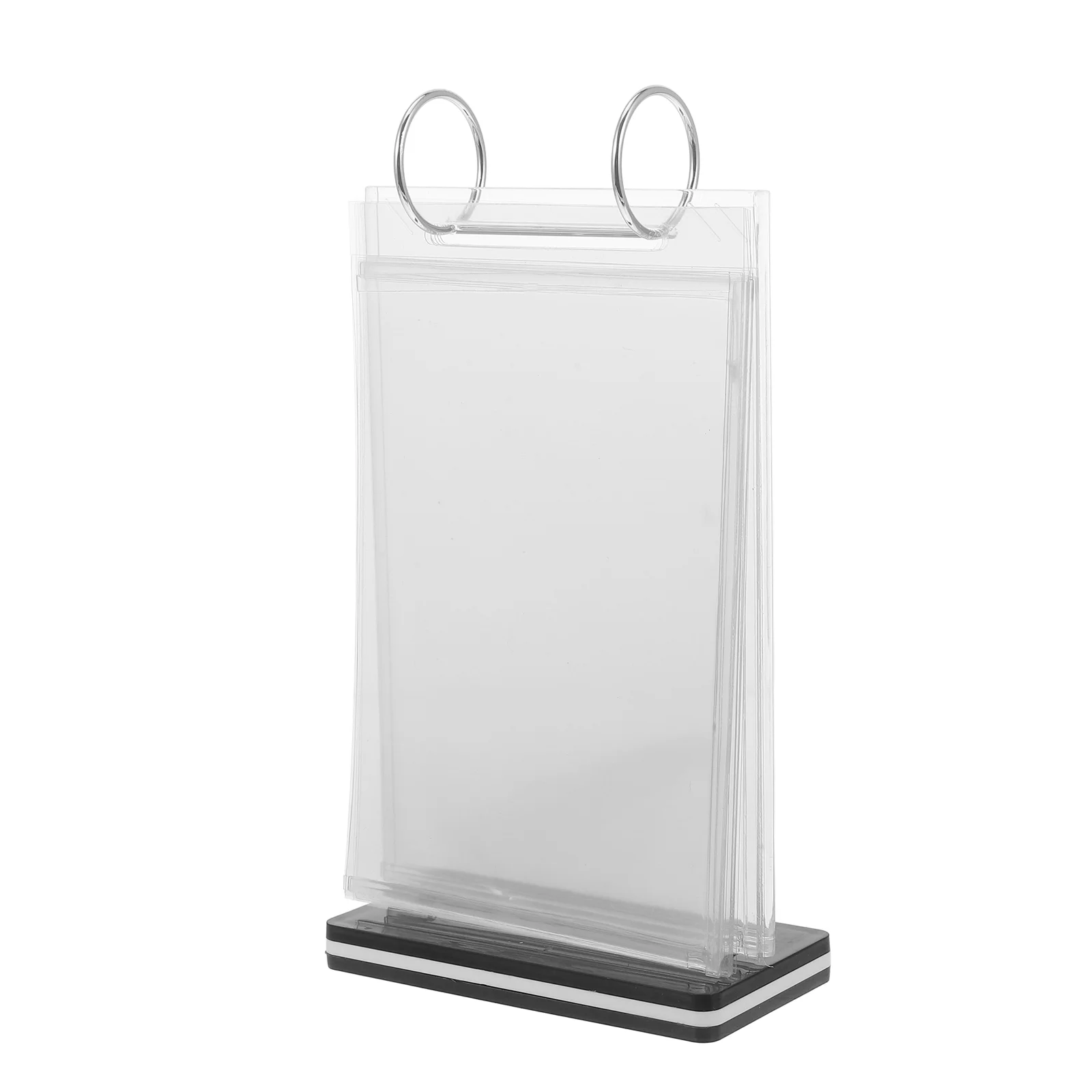 Menü Display Stand Label Tisch Rack Poster Halter Zeichen PVC Eisen mit Basis steht für