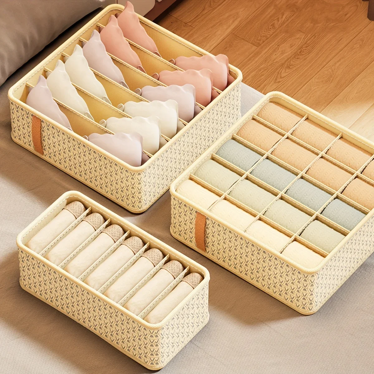 

1pc Underwear And Socks Storage Box, Drawer Type Multifunctional Home Student Dormitory Finishing, Wardrobe Compartment