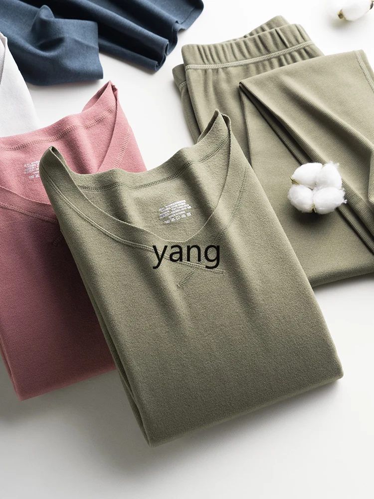 LMM double-sided German velvet seamless thermal underwear set men's velvet and thicker