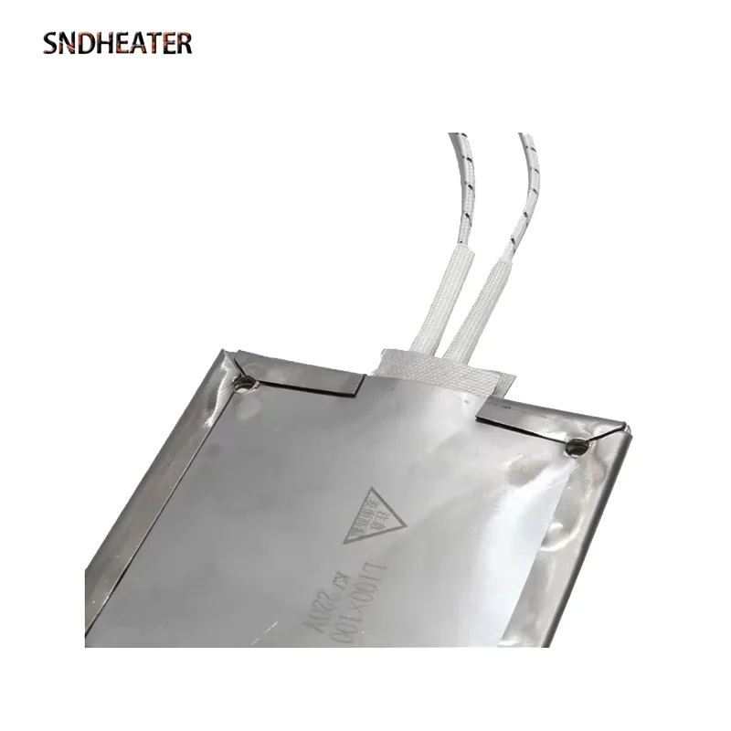 SNDHEATER Stainless Steel Heating Plate 150x50mm 150x80mm 150x100mm 150x120mm 150x150mm 2 Wires Industrial Square Heater Board