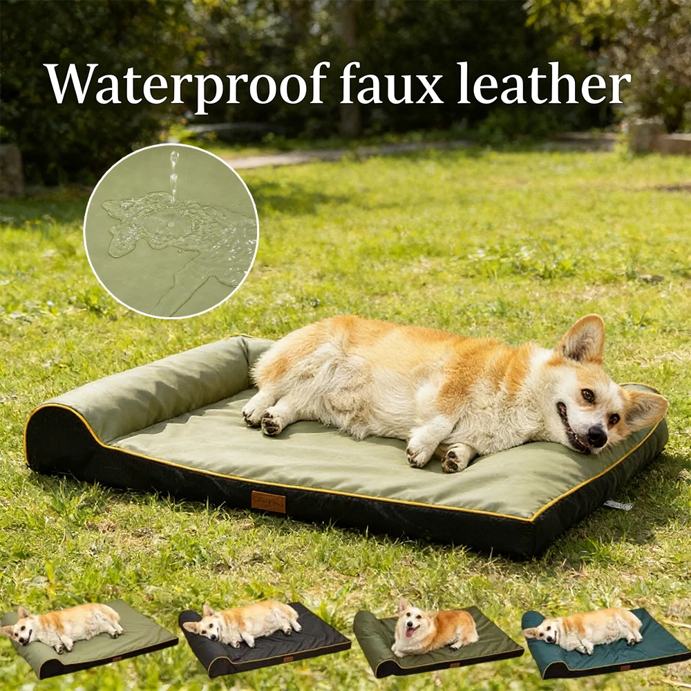 

M/L/XL Pet Dog Bed Waterproof Cat Sleeping Mat Soft Pet Cushion Detachable Washable Puppy Bed for Small Medium Large Dogs Perros