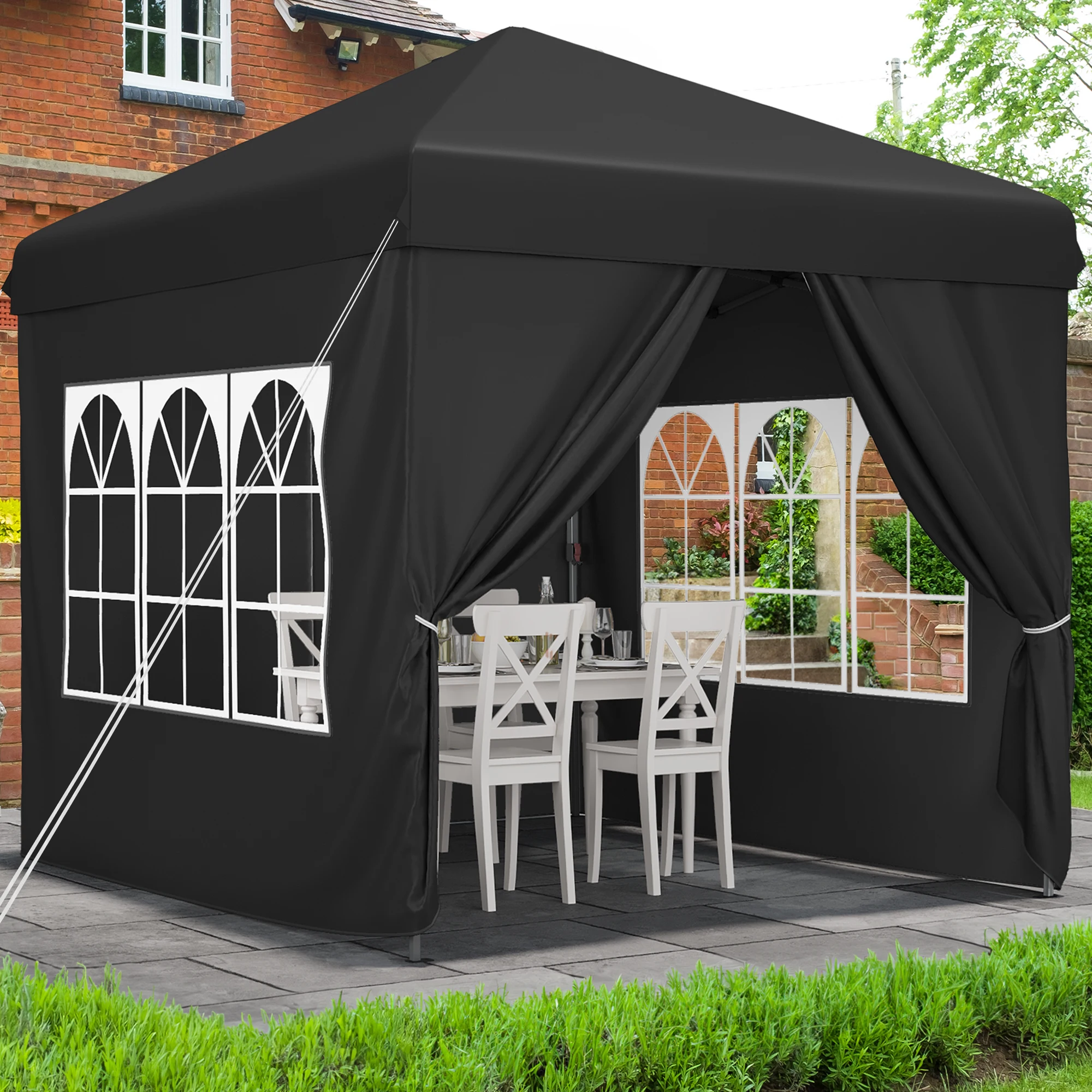 Gazebo impermeabile YITAHOME 3x3m con pareti laterali Protezione UV Include accessori