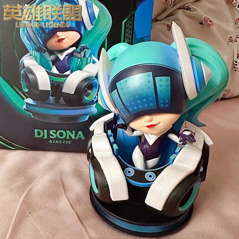 Official Authentic League Of Legends Anime Game Figure Dj Sona Music Base Periphery Collection Decoration Toys Game Peripherals